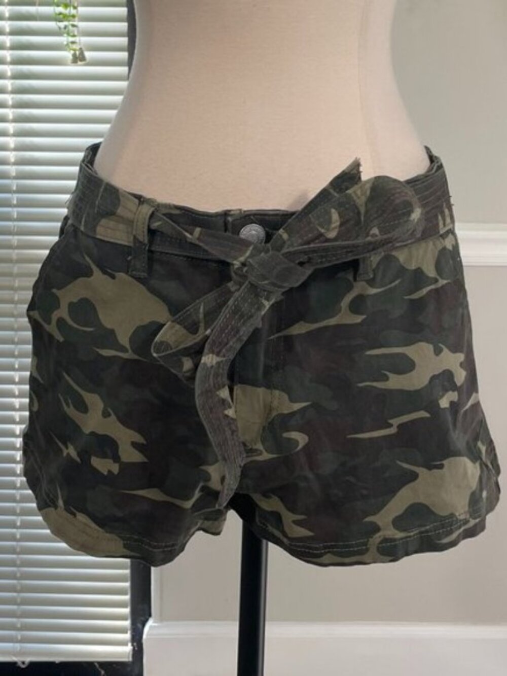 Almost Famous | Camo Belted Shorts